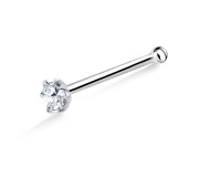 Stone Silver Bone Nose Stud NSKD-653